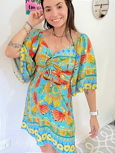 VESTIDINHO ARARA REMIX ACQUA