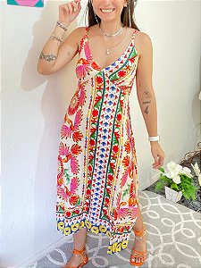 VESTIDO DE ALCINHA ARARA REMIX
