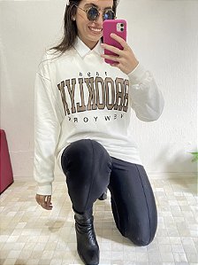 MOLETOM FLANELADO BROOKLYN OFF WHITE