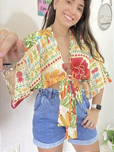 BLUSA AMARRAÇÕES TROPICALIA
