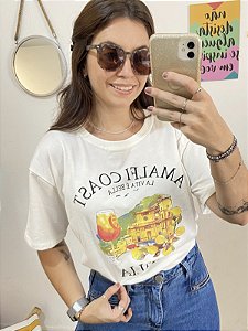 T - SHIRT ALGODÃO COSTIERA AMALFITANA