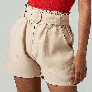 SHORT TECIDO CINTURA ALTA (APENAS 38)