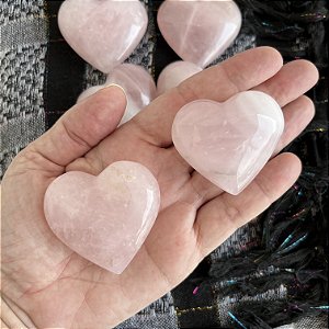 Coração de Quartzo Rosa - Pedra do Amor