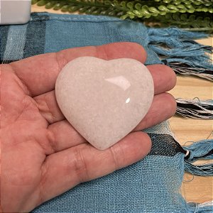 Coração de Quartzo Branco Leitoso - Pedra da Iluminação