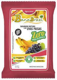 Bananada natural zero açúcar c/passas 230g BananaBrasil