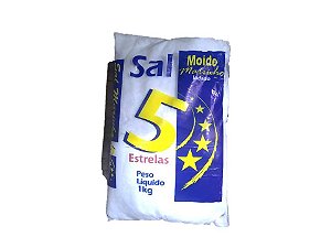 Sal marinho moído e iodado pc 1 kg