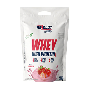 Whey concentrado High Protein morango Absolut 900g