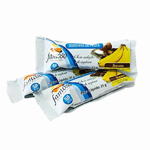 Barrinha de banana c/chocolate Famoso 21g