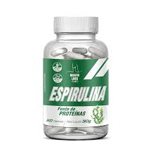 Espirulina 60 cápsulas 1000mg na dose Health Labs