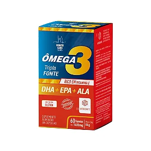 Omega tripla fonte 60 cápsula Health Labs