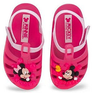 Sandalia Disney Sunny Bab Rosa Neon/