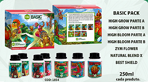 Kit High Nutrients Basic Pack 7x250 ml – Grow, Bloom e Complementos