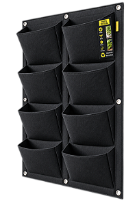 Vaso de Parede ProPot Wall 8 Bolsos Garden HighPro