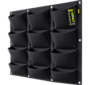 Vaso de Parede ProPot Wall 12 Bolsos Garden HighPro