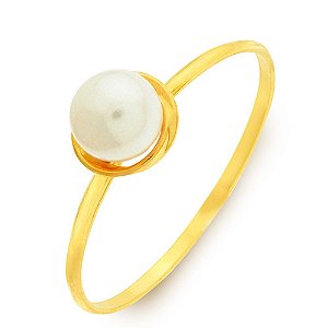 ANEL PÉROLAS 5MM ROCOCÓ OURO 18K.OBS NUMERAÇÃO DISPONÍVEL  ATÉ 24.