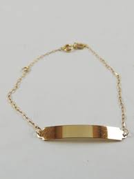 PULSEIRA INFANTIL CHAPINHA COM 13CM OURO 18K.