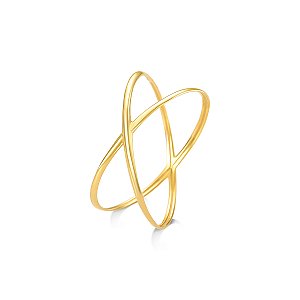 ANEL X OURO 18K. NÚMERÇÃO DISPONIVEÍS ATÉ 24.