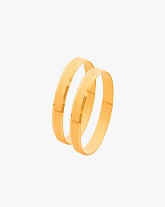 ALIANÇA OURO 3 QUINAS 3MM OURO 18K (POR ENCOMENDA) (CADA)