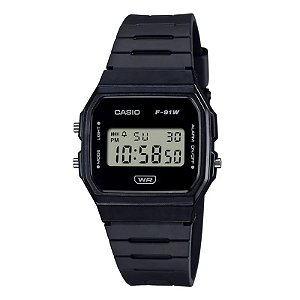 Relógio Casio Digital F-91WB-1ADF-SC.