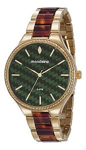 Relógio Mondaine Feminino Redondo Dourado 76713lpmvde2