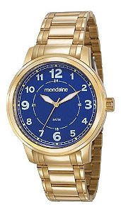 Relógio Mondaine Masculino Redondo Dourado 83418gpmvda2
