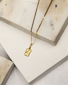 Corrente Placa Ouro 18k 750
