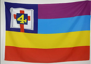 Bandeira Flamula Igreja Quadrangular