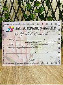 Certificado Casamento IEQ