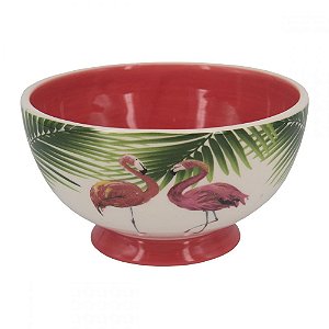 BOWL DE CERÂMICA FLAMINGO 16CM X 16CM X 9CM