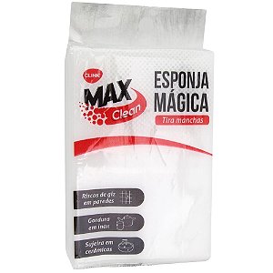 ESPONJA MAGICA 1UN  MELAMINA 10X7X3CM LIMPA TIRA MANCHAS