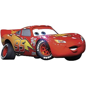 ADESIVO DE PAREDE GRANDE RELÂMPAGO MCQUEEN CAR DISNEY PIXAR