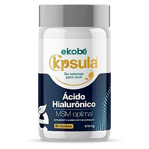 K´psula Ácido Hialurônico e MSM 30 cáps - Ekobé