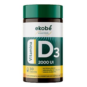 Vitamina D3 2000 UI 30 cáps - Ekobé