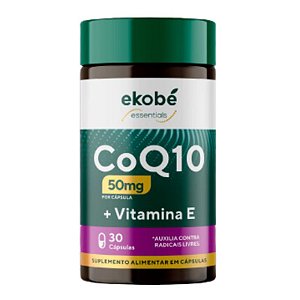 CoEnzimaQ10 + Vitamina E 30 cáps- Ekobé