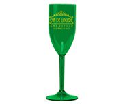 50unid CANECAS PLASTICAS TAÇA 180ML TRANSPARENTE VERDE - 1X0