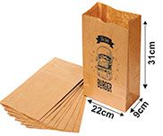 500UNID SACO PARA DELIVERY PERSONALIZADO 220X310MM - 1X0