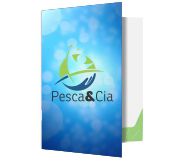 500 UNID PASTAS COUCHE 300G BOLSA COLADA LAMINAÇÃO FOSCA FRENTE/VERSO 4X4 CORES