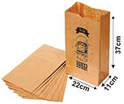 1000 UNID SACO PARA DELIVERY PERSONALIZADO 220X370x110MM - 1X0