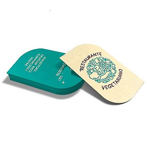 1000 UNID CARTOES DE VISITA CORTE PERSONALIZADO COUCHE 300G LAM FOSCA E VERNIZ LOCALIZADO FRENTE E VERSO - 4X4