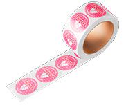 100UNID ADESIVOS ROTULOS BOBINA PAPEL 63X63MM - 4X0