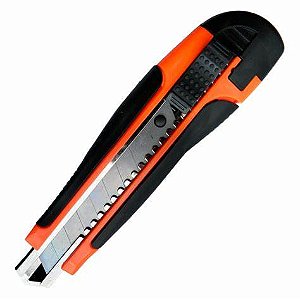 Estilete  Emborrachado Econômico, 18MM 3 Lâminas - STARFER