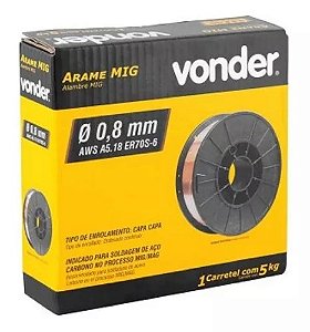Arame Solda Mig 0.8mm Carretel Com 5kg