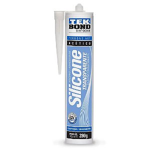 Silicone Acético Transparente Cola Vedação 280g Tek Bond