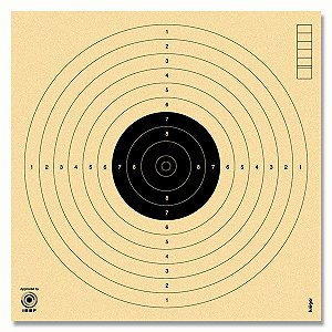 Alvo Krüger Pistola Ar 17x17cm Carabina Mira Aberta 50 unid