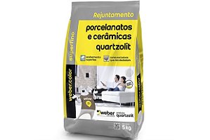 Rejunte 5kg porcelanatos e cerâmicas Quartzolit