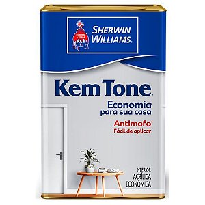 Tinta acrílica 18lt econômica fosco Kem Tone Sherwin Williams