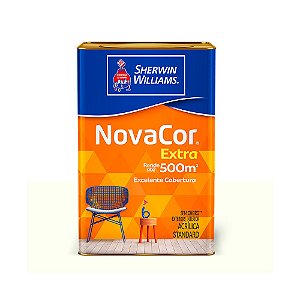 Tinta acrílica 18lt standard fosco Novacor Sherwin Williams