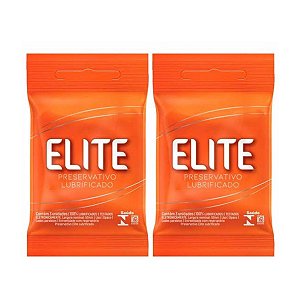 Preservativo Elite Lubrificado Caixa Com 48 pacotes- Blowtex
