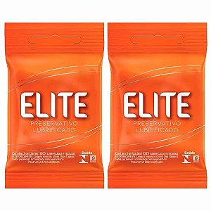 Preservativo Elite Lubrificado Caixa Com 10 pacotes- Blowtex