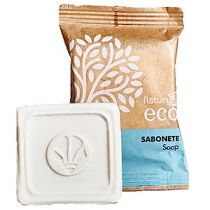 Kit 100 Sabonetes Linha Ecológica 30g Sustentável Hotel, Pousada, Resort